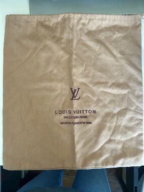 Louis Vuitton Dust Bag with Brown Logo